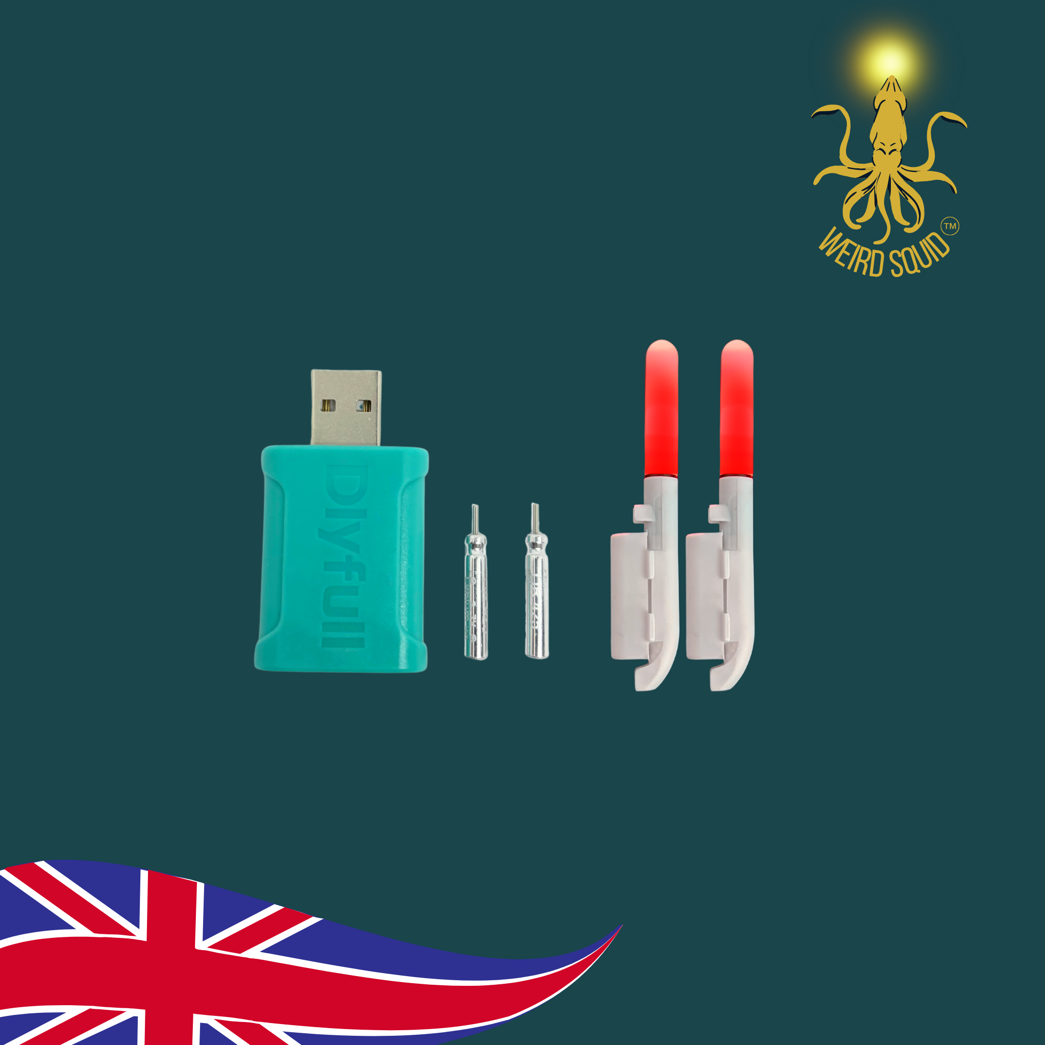 LED Sea Fishing Rod Tip Lights - Red