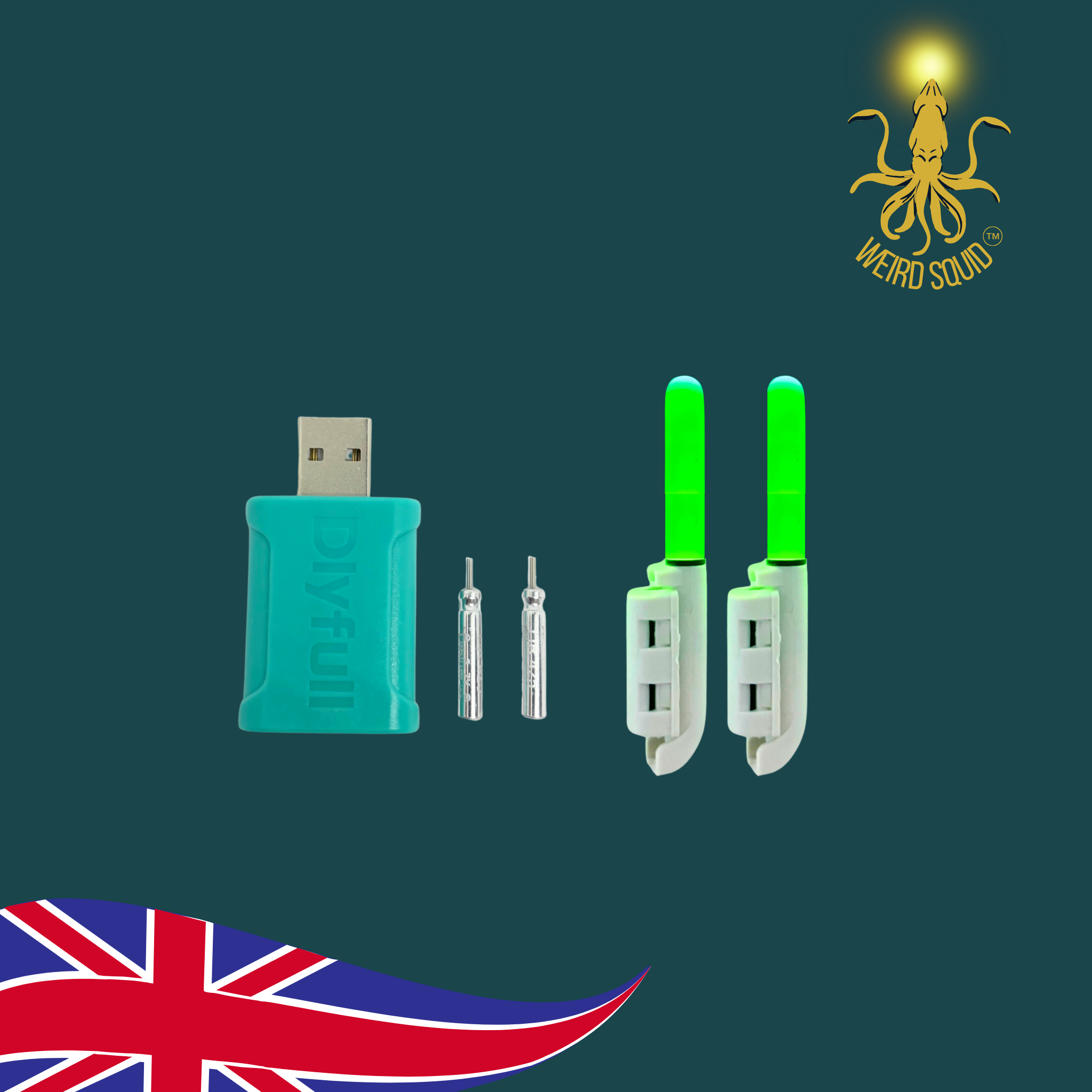 LED Sea Fishing Rod Tip Lights - Green